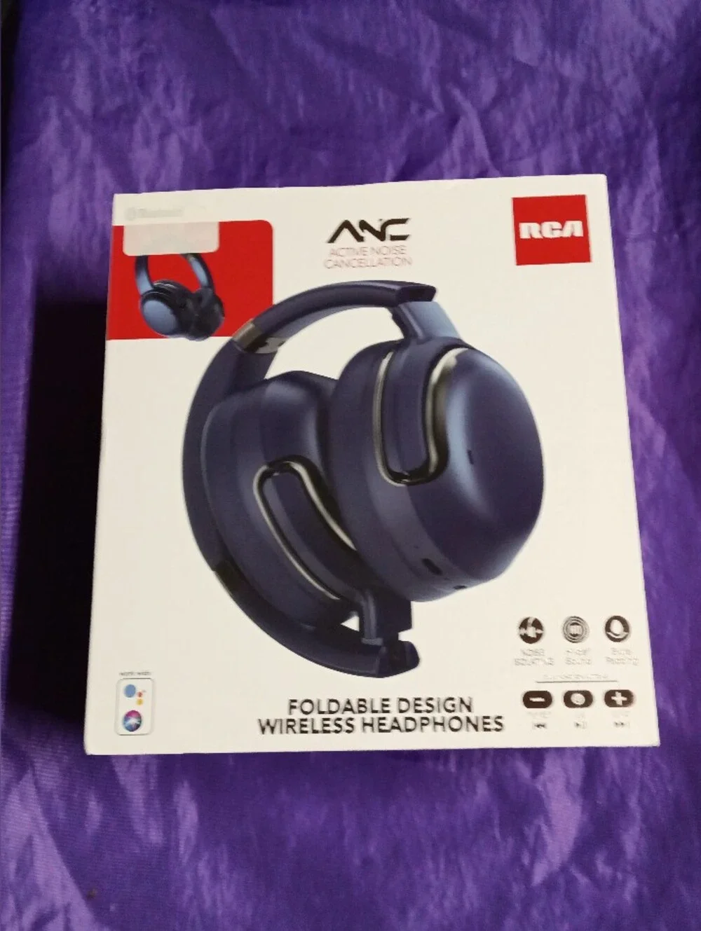 never opened RCA noise isolating folding headphones